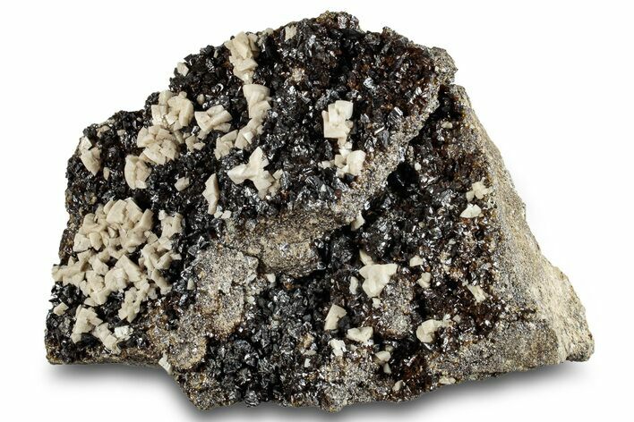 Glittering Sphalerite with Dolomite - Pine Point Mine, Canada #261956